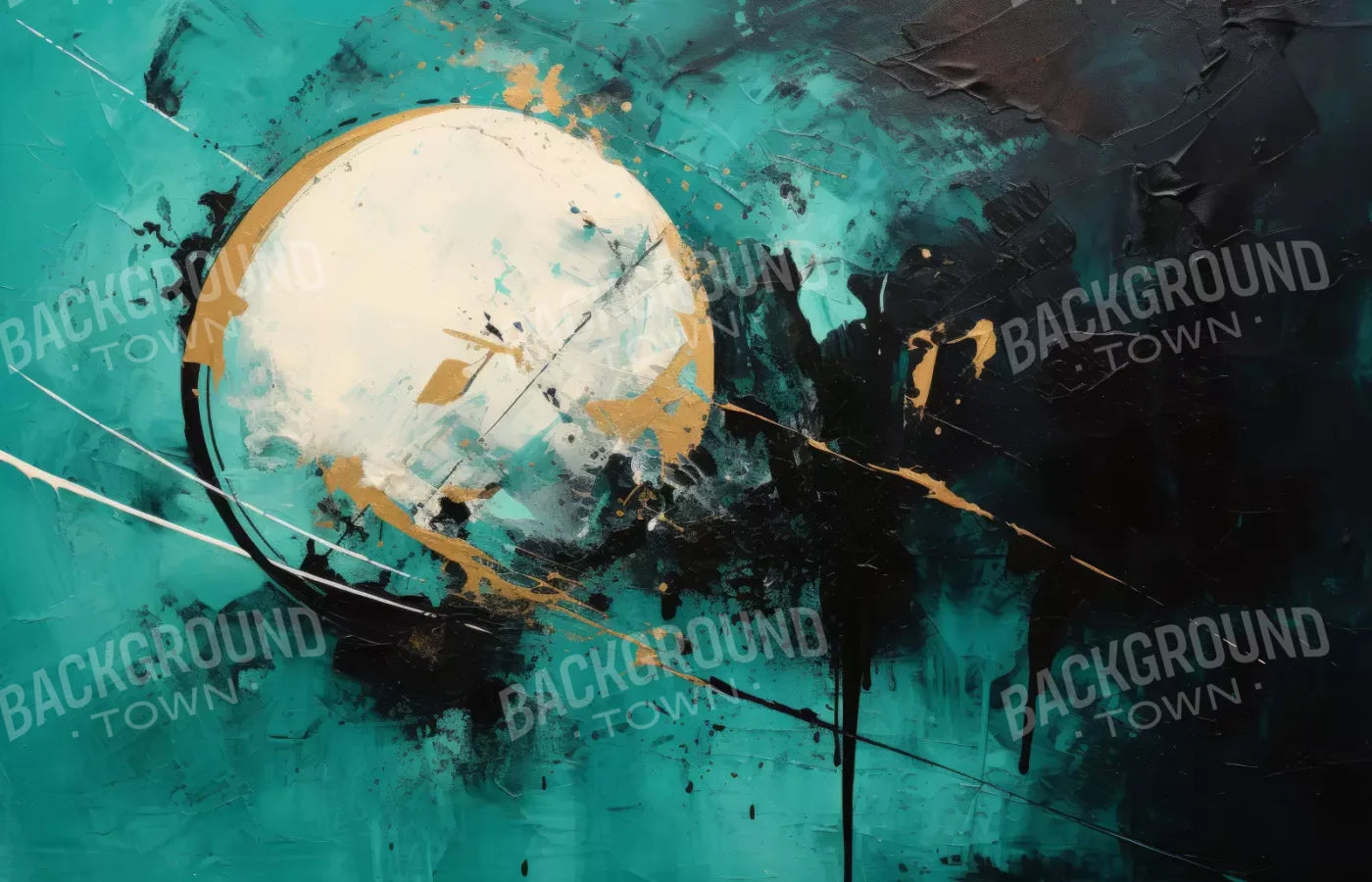Aqua Moon 14’X9’ Ultracloth (168 X 108 Inch) Backdrop