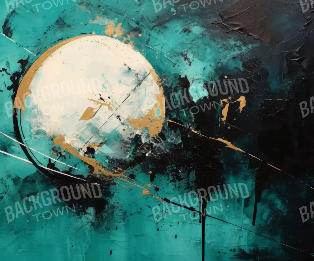 Aqua Moon 5’X4’2 Fleece (60 X 50 Inch) Backdrop