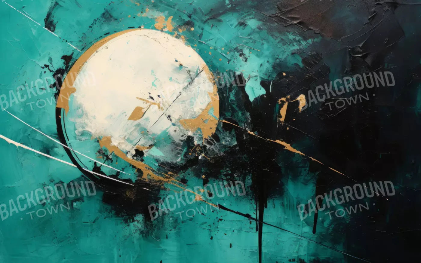 Aqua Moon 8’X5’ Ultracloth (96 X 60 Inch) Backdrop
