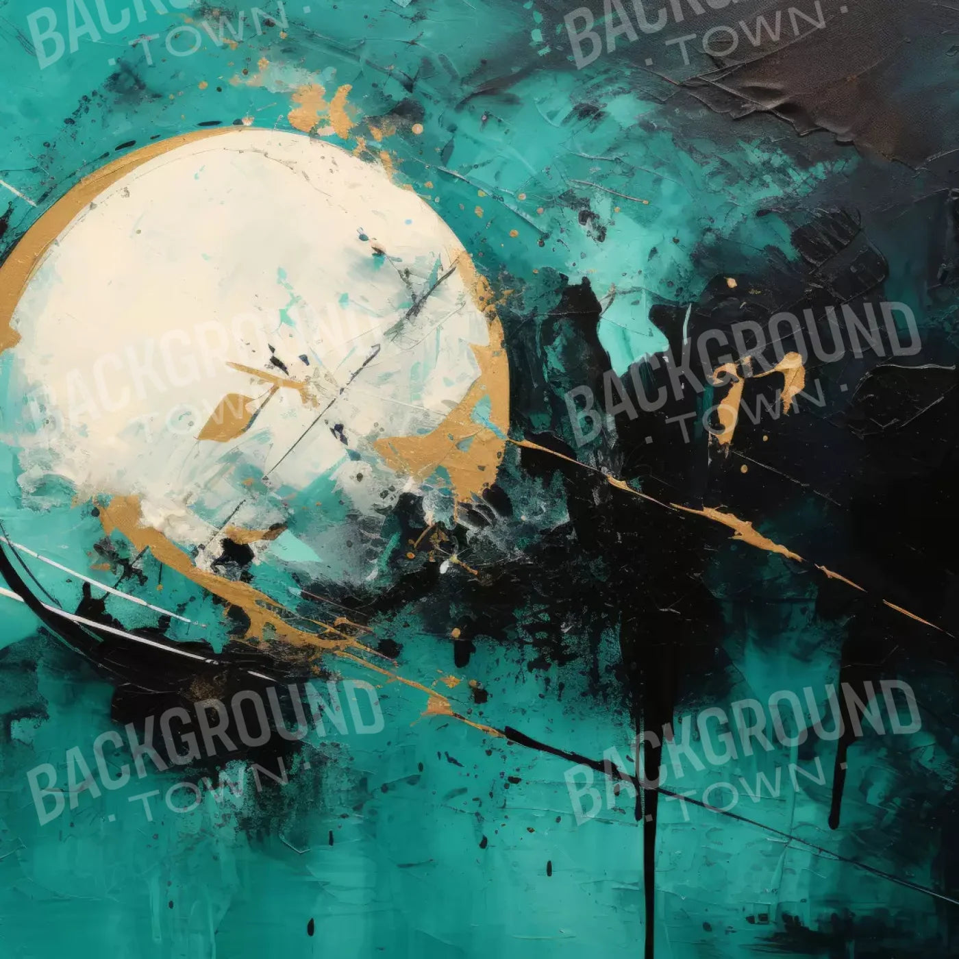 Aqua Moon 8’X8’ Fleece (96 X Inch) Backdrop