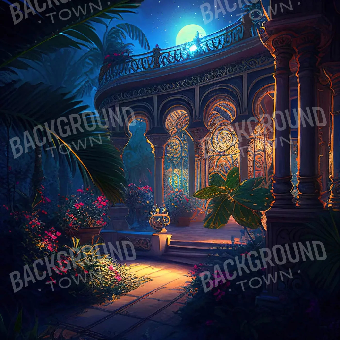 Blue Set Designs Backdrop for Photography