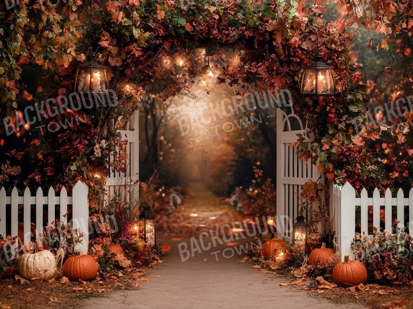 Arch Gateway Path 6’8X5’ Fleece (80 X 60 Inch) Backdrop