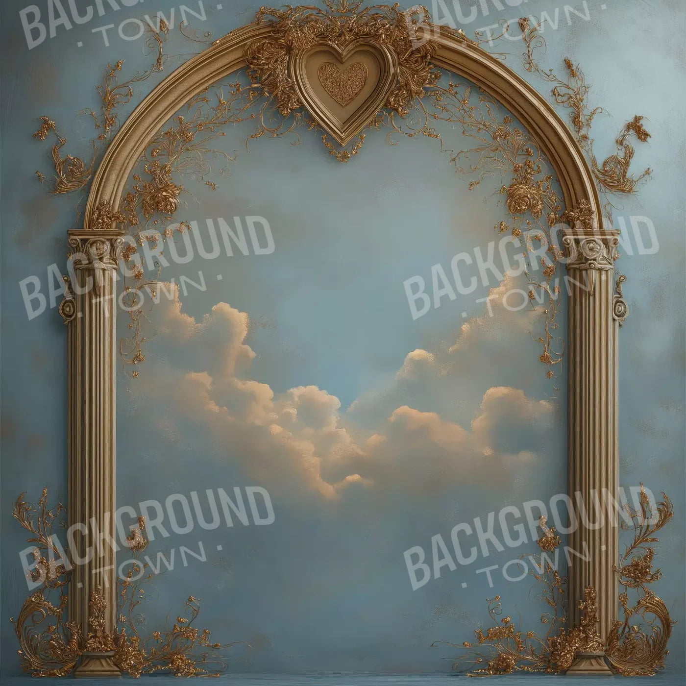 Archway Over Sky Painting 10’X10’ Ultracloth (120 X Inch) Backdrop