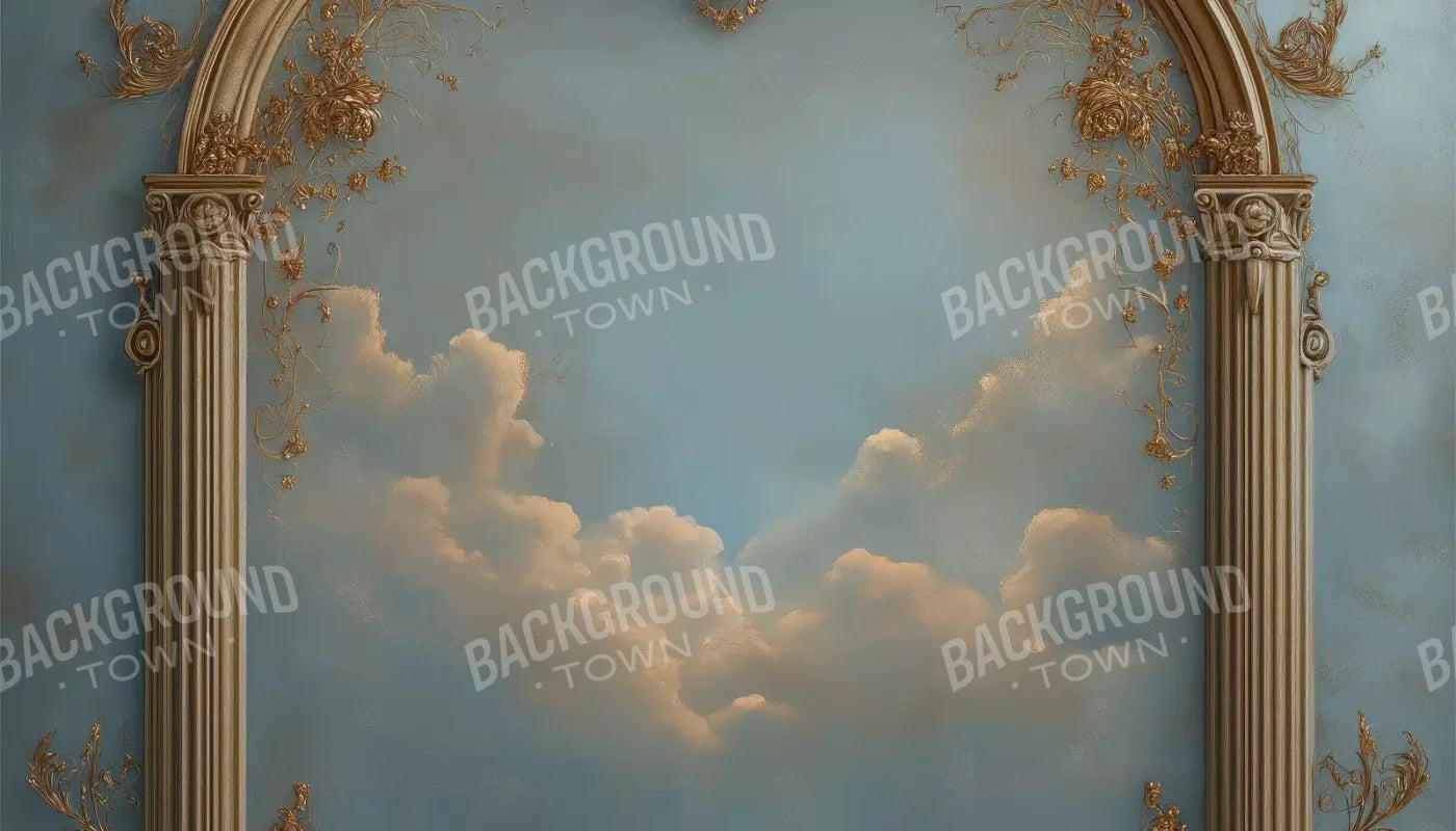 Archway Over Sky Painting 14’X8’ Ultracloth (168 X 96 Inch) Backdrop