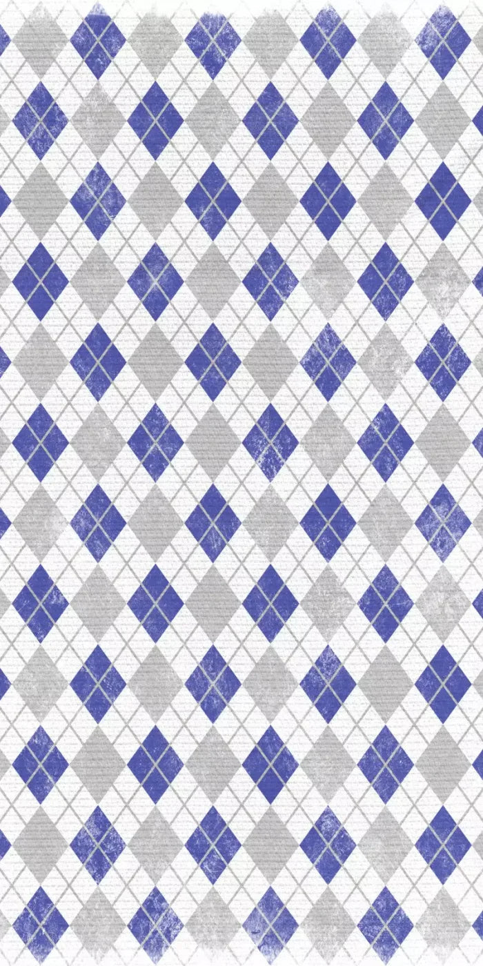 Argyle Blue 10X20 Ultracloth ( 120 X 240 Inch ) Backdrop