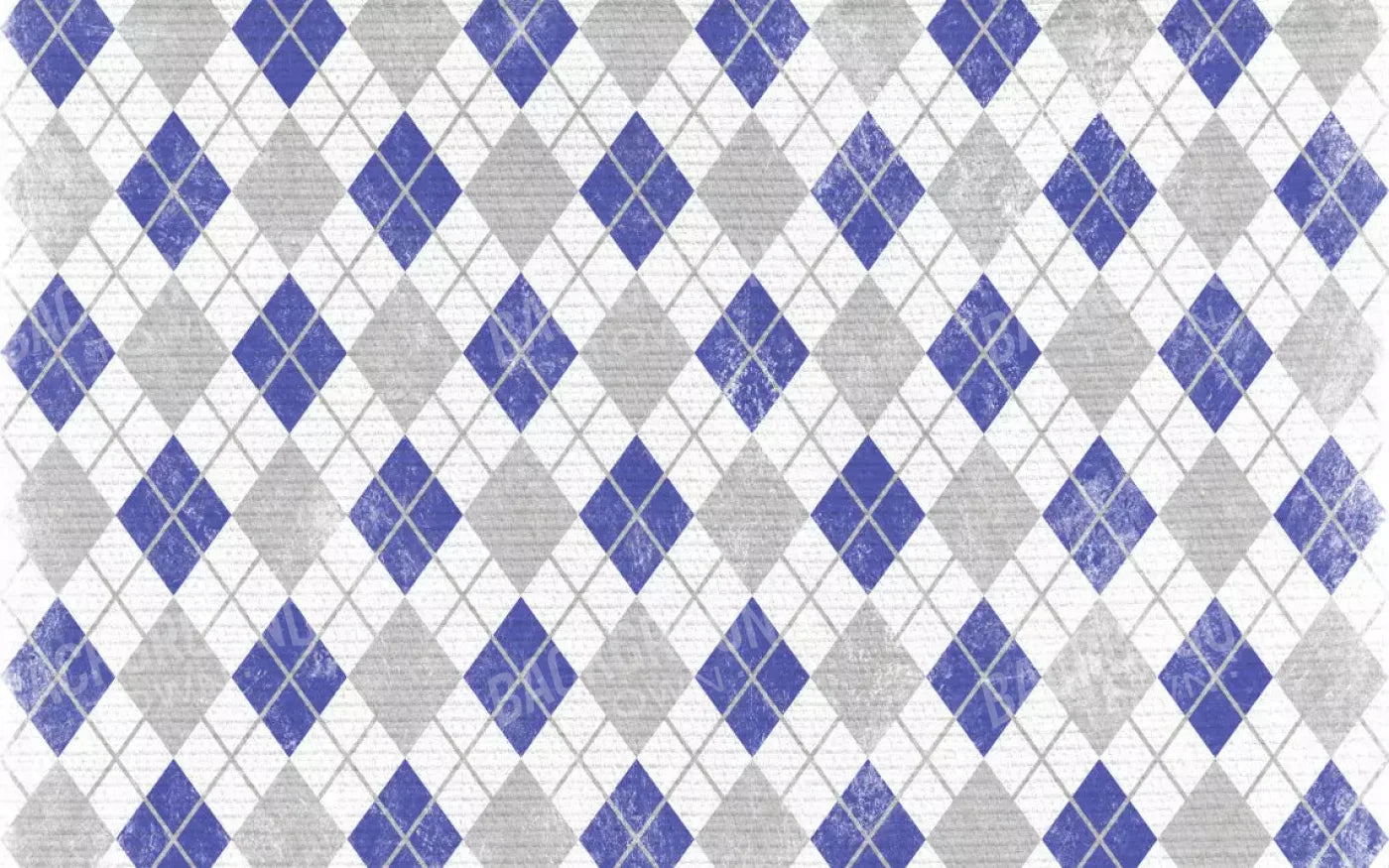 Argyle Blue 14X9 Ultracloth ( 168 X 108 Inch ) Backdrop