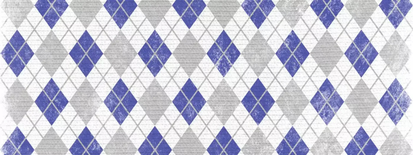 Argyle Blue 20X8 Ultracloth ( 240 X 96 Inch ) Backdrop