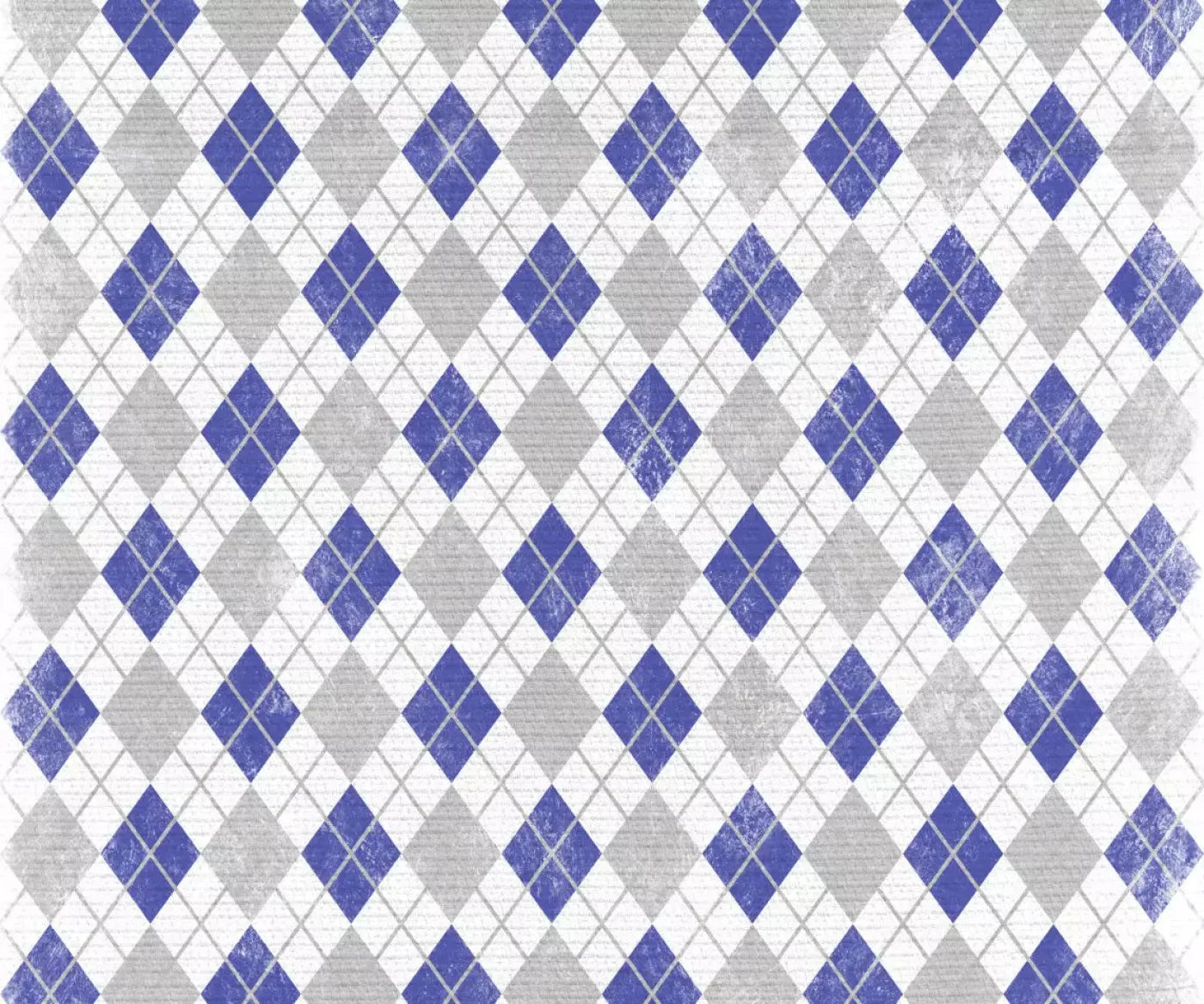 Argyle Blue 5X42 Fleece ( 60 X 50 Inch ) Backdrop