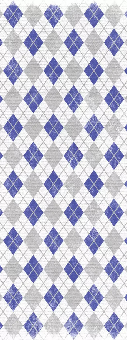 Argyle Blue 8X20 Ultracloth ( 96 X 240 Inch ) Backdrop
