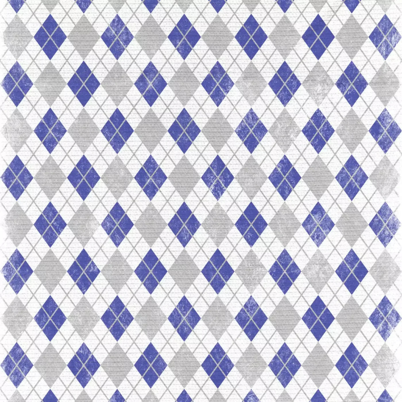 Argyle Blue 5X5 Rubbermat Floor ( 60 X Inch ) Backdrop