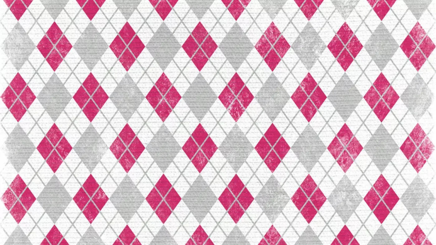 Argyle Pink 14X8 Ultracloth ( 168 X 96 Inch ) Backdrop