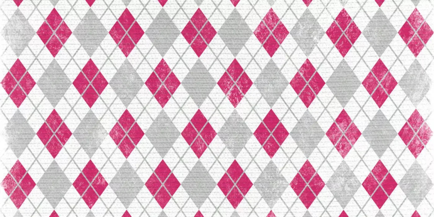 Argyle Pink 20X10 Ultracloth ( 240 X 120 Inch ) Backdrop