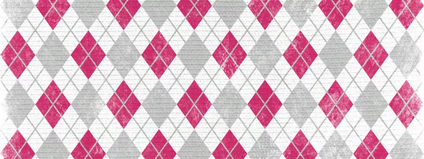 Argyle Pink 20X8 Ultracloth ( 240 X 96 Inch ) Backdrop