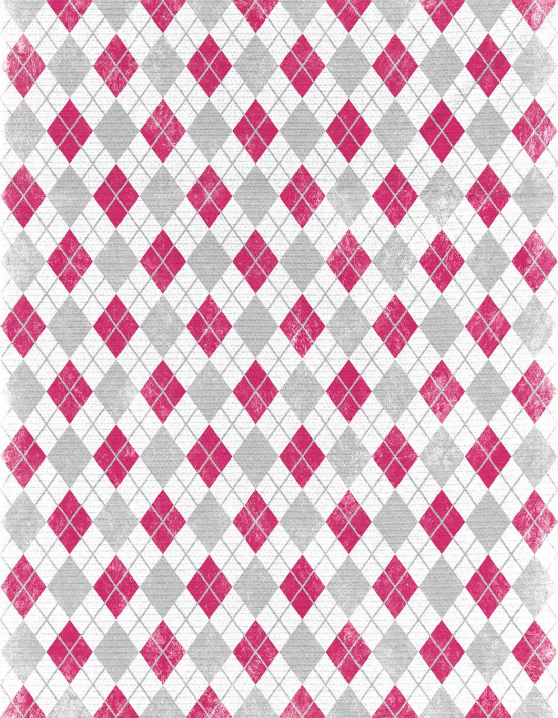Argyle Pink 6X8 Fleece ( 72 X 96 Inch ) Backdrop