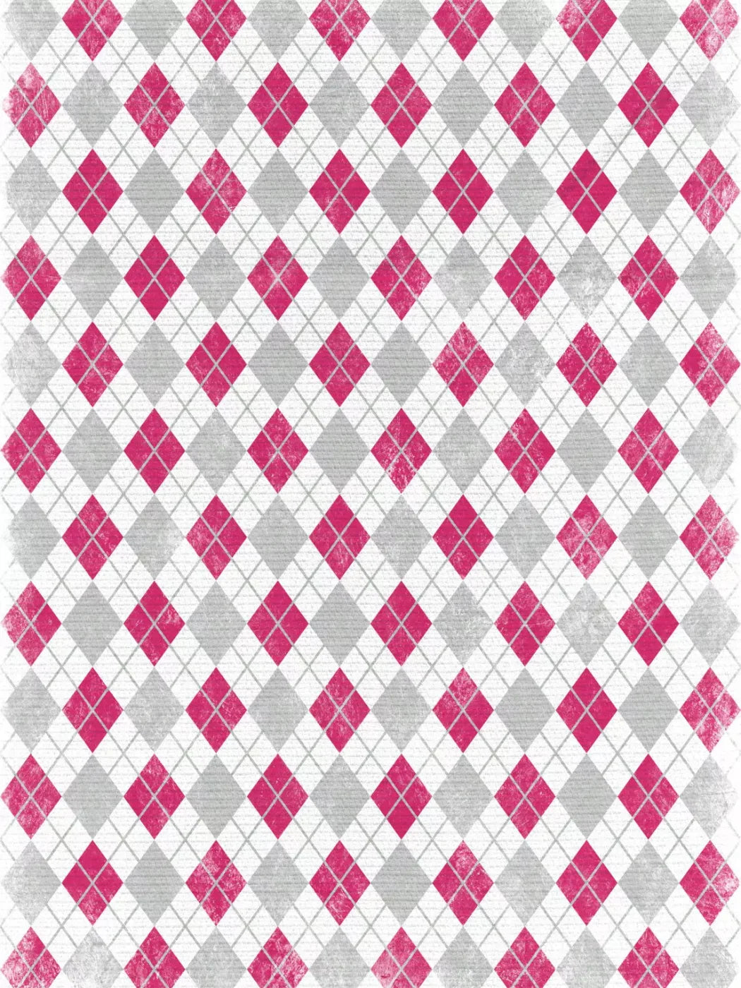 Argyle Pink 8X10 Fleece ( 96 X 120 Inch ) Backdrop