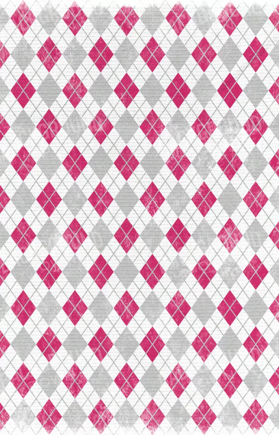 Argyle Pink 8X12 Ultracloth ( 96 X 144 Inch ) Backdrop