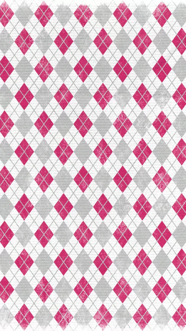 Argyle Pink 8X14 Ultracloth ( 96 X 168 Inch ) Backdrop