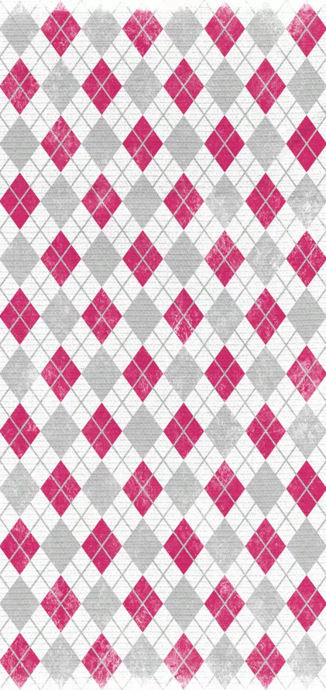 Argyle Pink 8X16 Ultracloth ( 96 X 192 Inch ) Backdrop