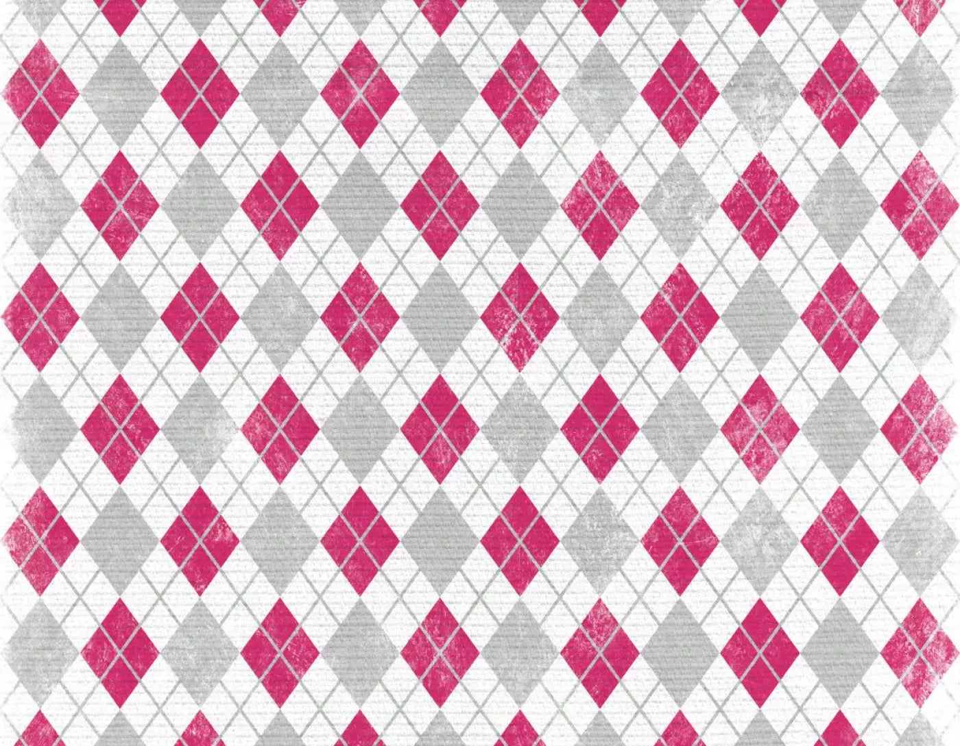 Argyle Pink 8X6 Fleece ( 96 X 72 Inch ) Backdrop
