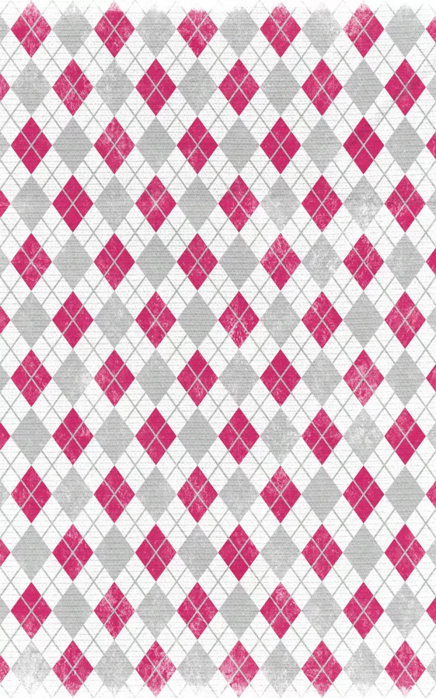Argyle Pink 9X14 Ultracloth ( 108 X 168 Inch ) Backdrop