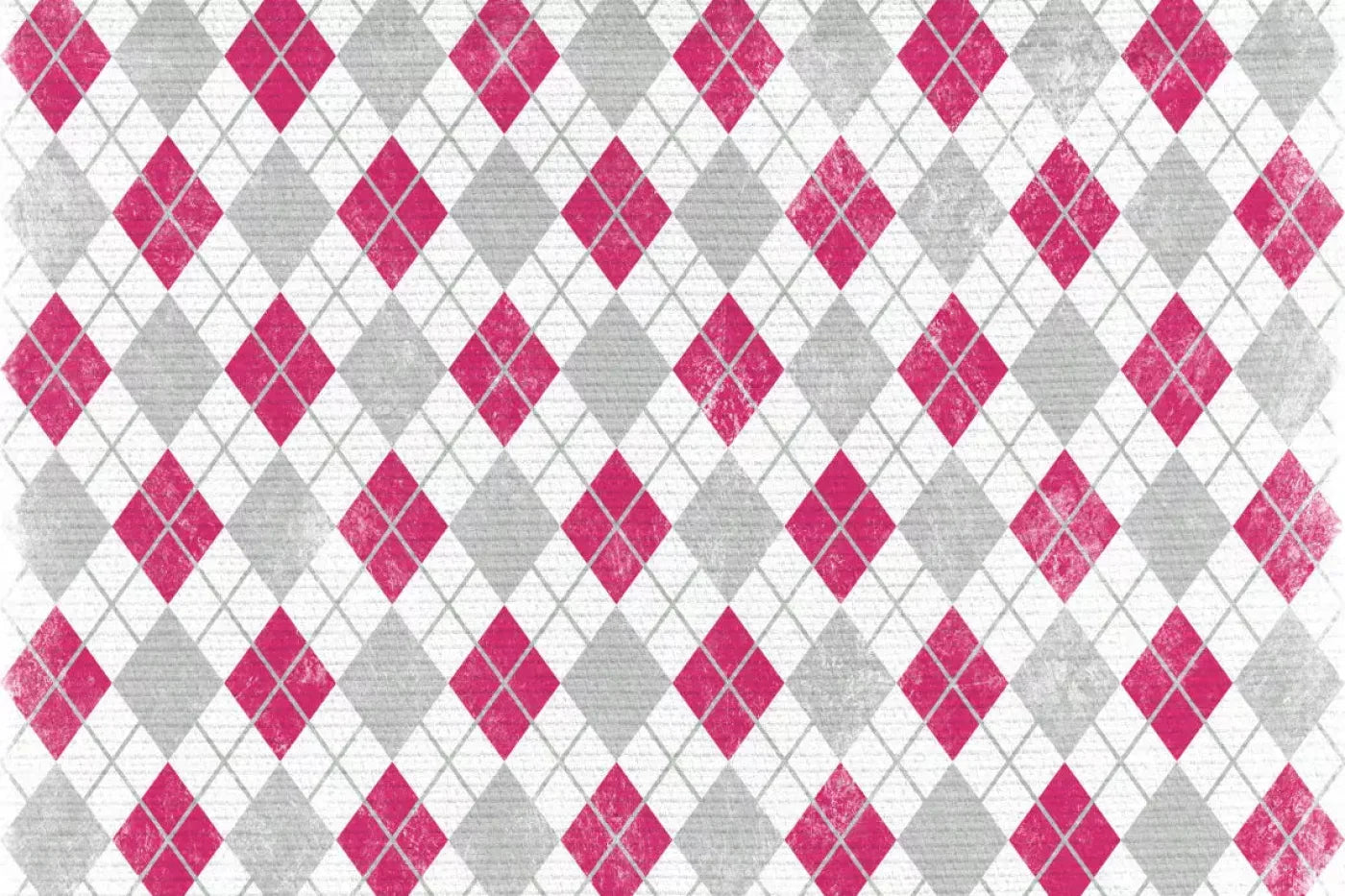 Argyle Pink 5X4 Rubbermat Floor ( 60 X 48 Inch ) Backdrop