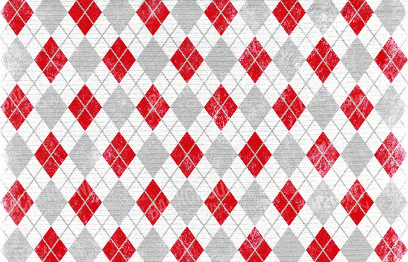 Argyle Red 12X8 Ultracloth ( 144 X 96 Inch ) Backdrop