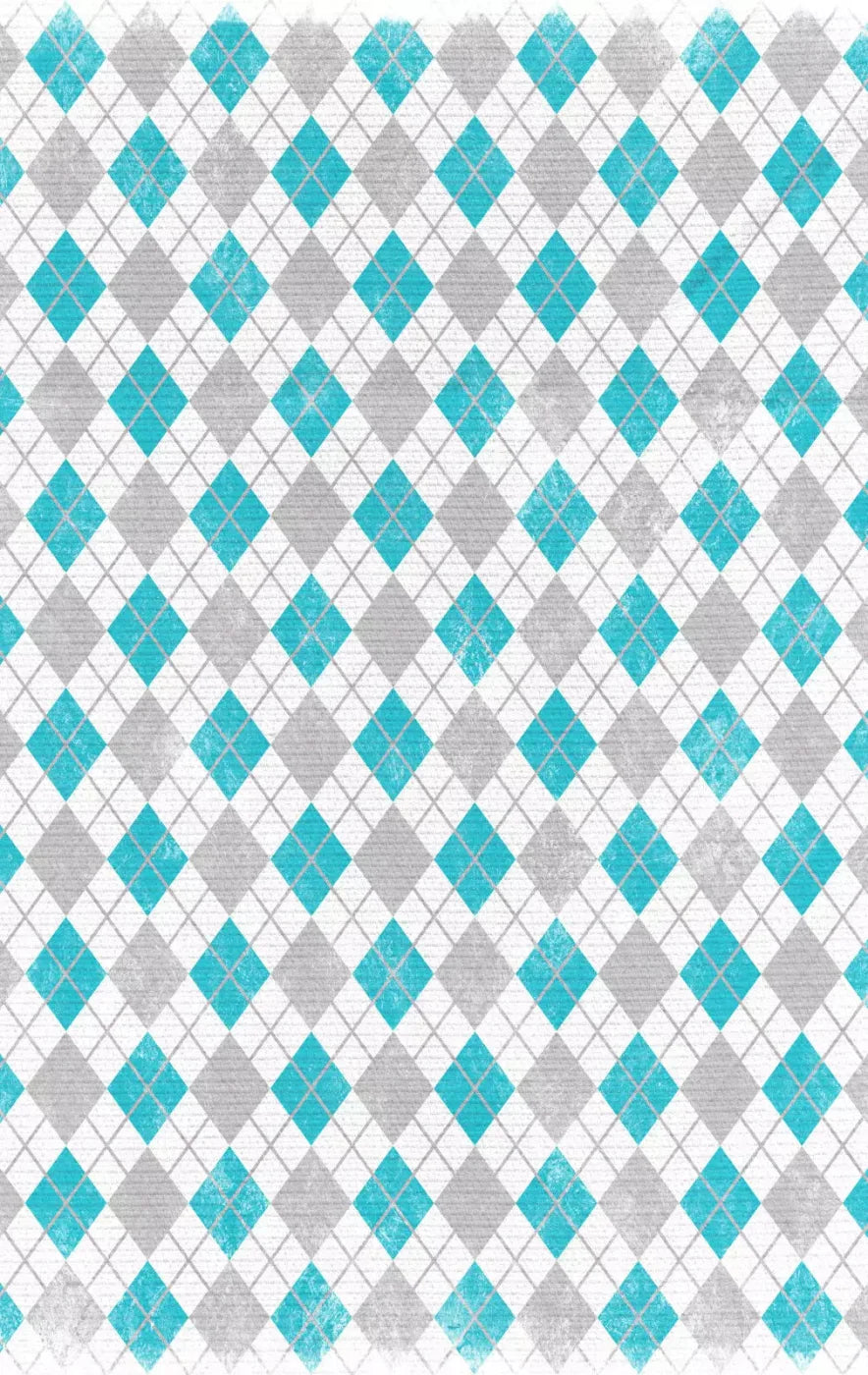Argyle Teal 10X16 Ultracloth ( 120 X 192 Inch ) Backdrop