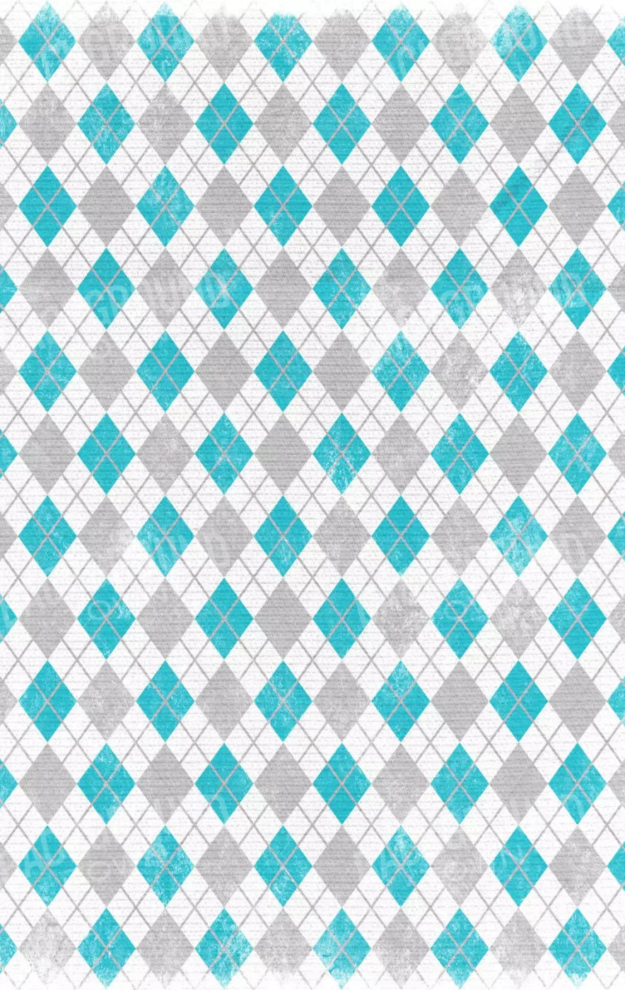 Argyle Teal 10X16 Ultracloth ( 120 X 192 Inch ) Backdrop