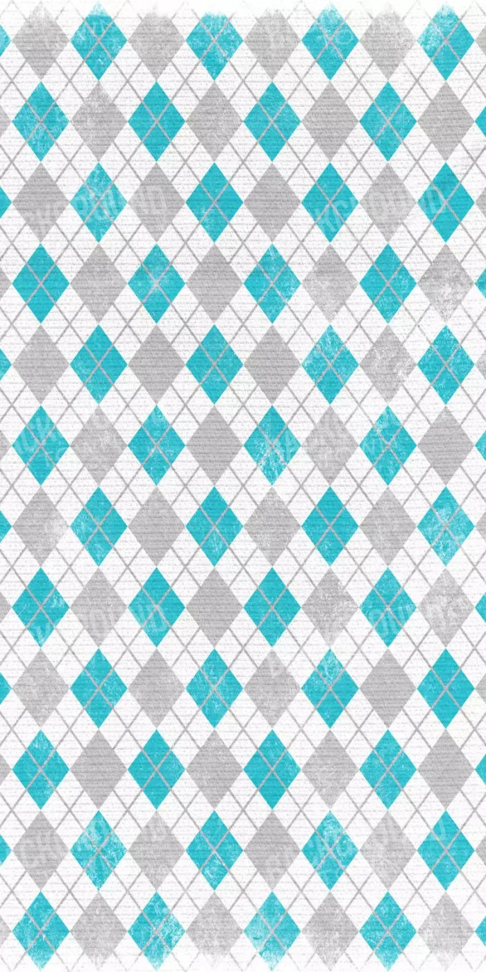 Argyle Teal 10X20 Ultracloth ( 120 X 240 Inch ) Backdrop