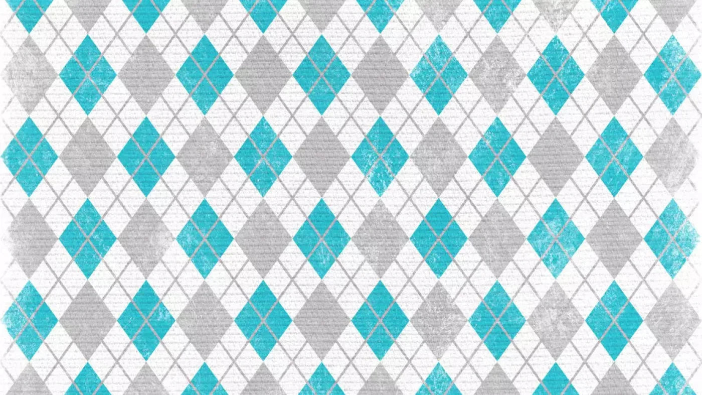 Argyle Teal 14X8 Ultracloth ( 168 X 96 Inch ) Backdrop