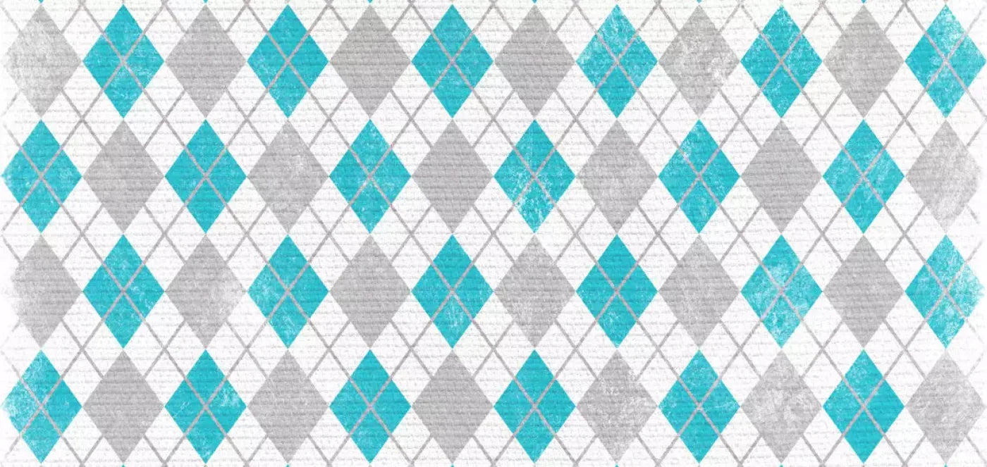 Argyle Teal 16X8 Ultracloth ( 192 X 96 Inch ) Backdrop