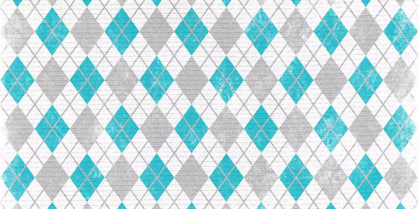 Argyle Teal 20X10 Ultracloth ( 240 X 120 Inch ) Backdrop