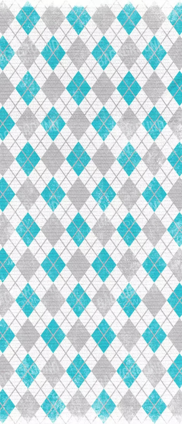 Argyle Teal 5X12 Ultracloth For Westcott X-Drop ( 60 X 144 Inch ) Backdrop