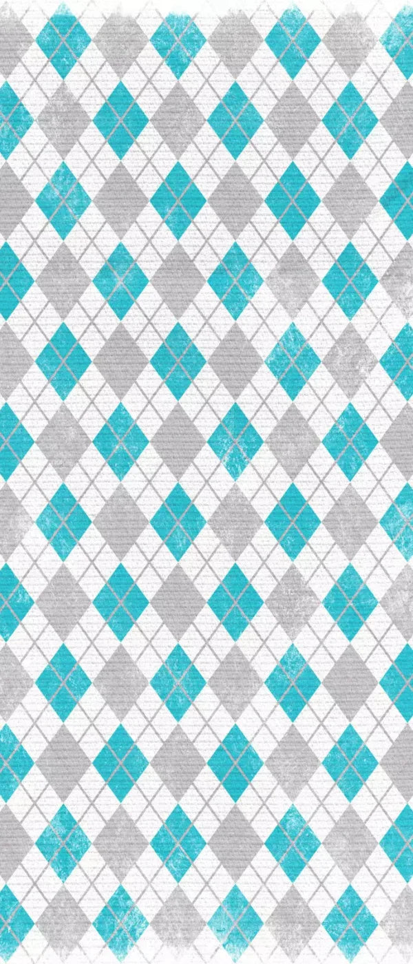 Argyle Teal 5X12 Ultracloth For Westcott X-Drop ( 60 X 144 Inch ) Backdrop