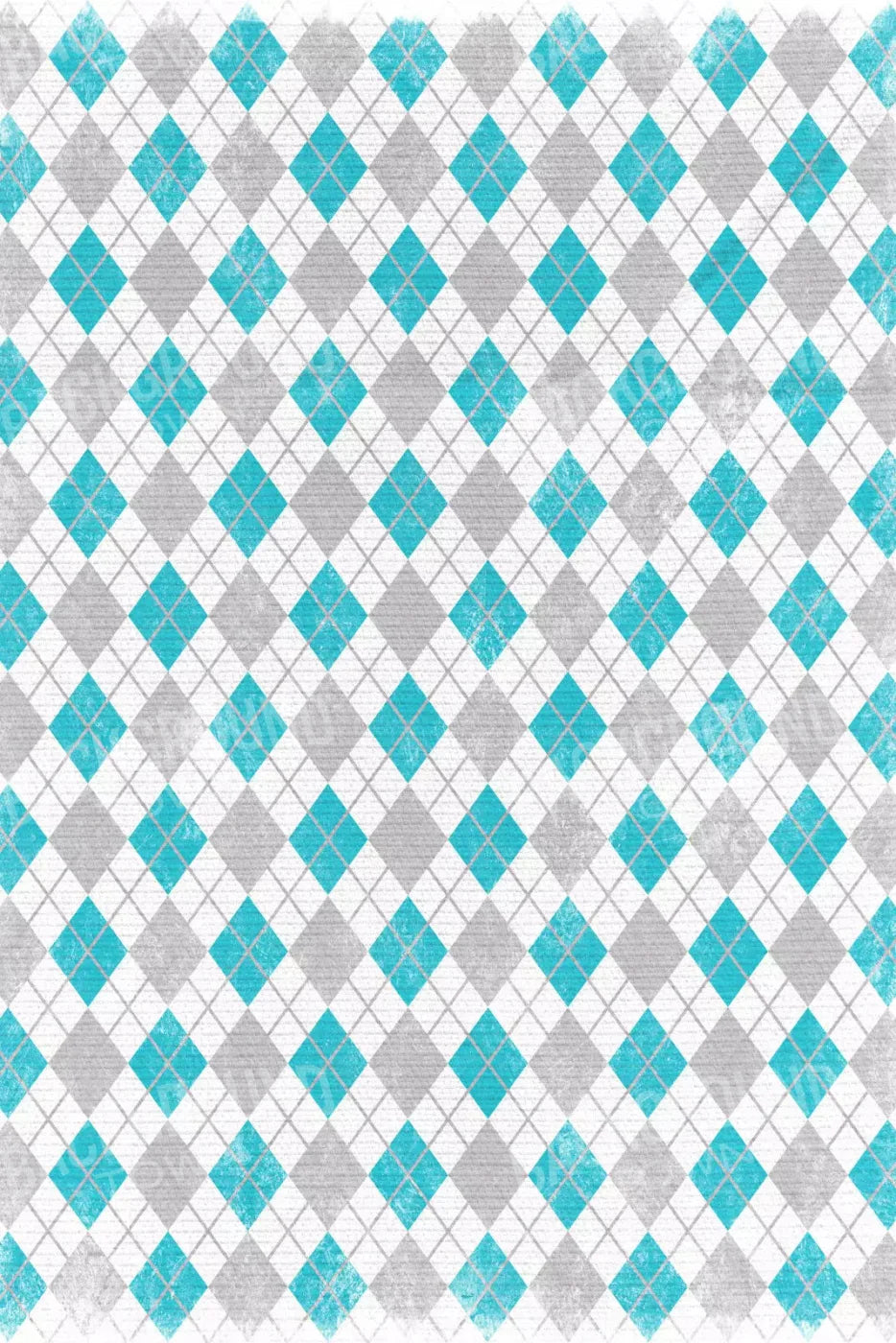 Argyle Teal 5X8 Ultracloth ( 60 X 96 Inch ) Backdrop