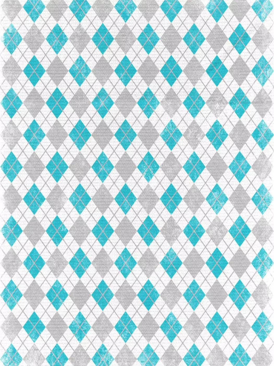 Argyle Teal 8X10 Fleece ( 96 X 120 Inch ) Backdrop
