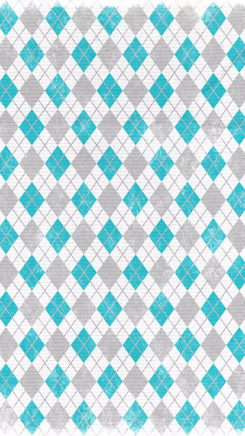 Argyle Teal 8X14 Ultracloth ( 96 X 168 Inch ) Backdrop