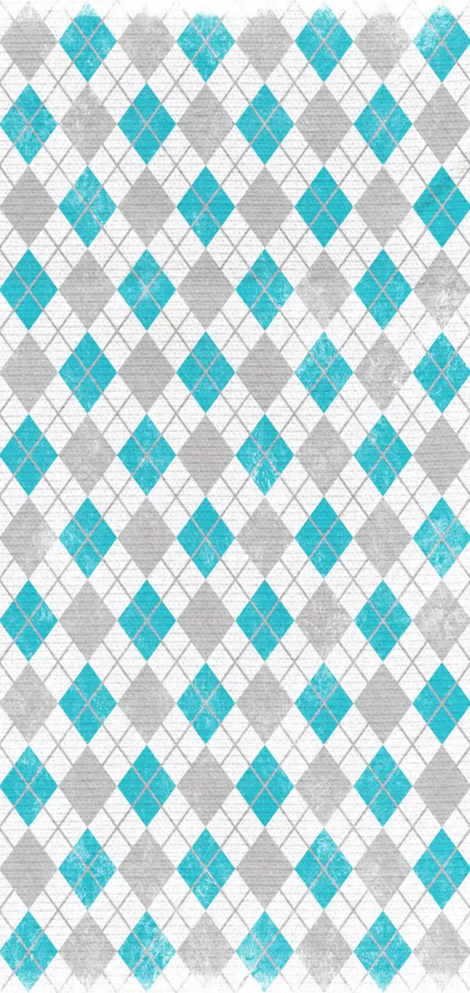 Argyle Teal 8X16 Ultracloth ( 96 X 192 Inch ) Backdrop