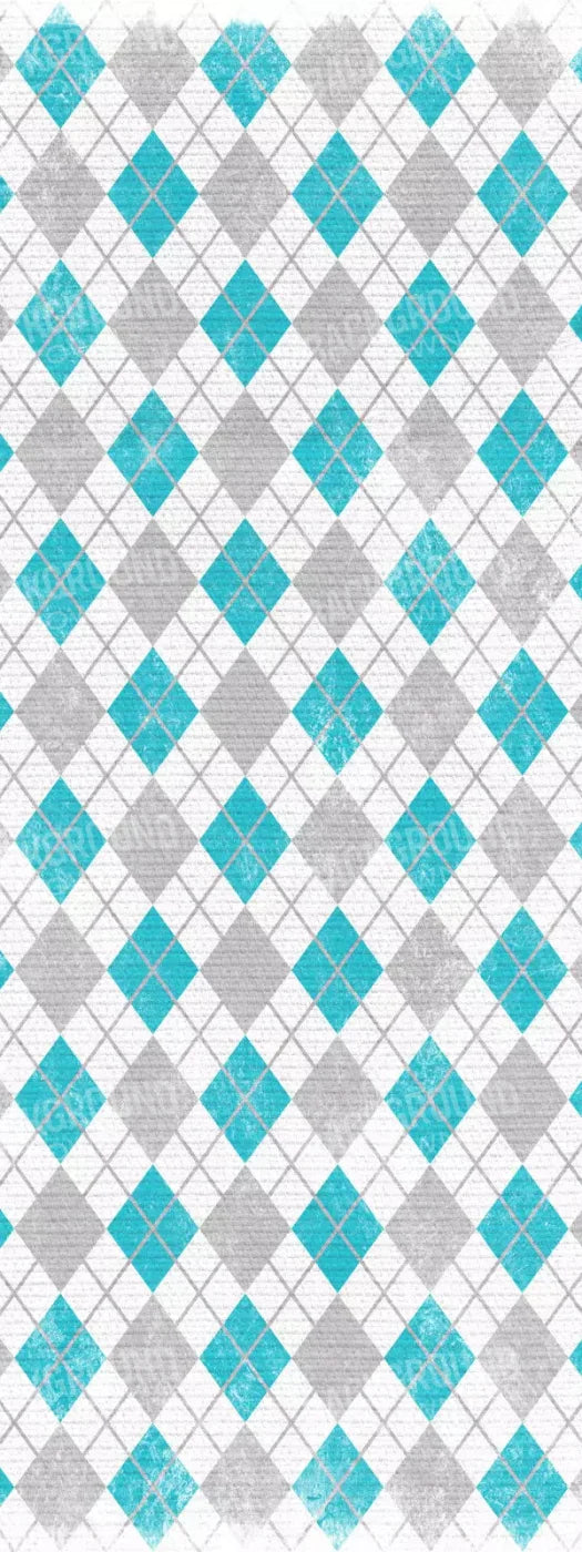 Argyle Teal 8X20 Ultracloth ( 96 X 240 Inch ) Backdrop