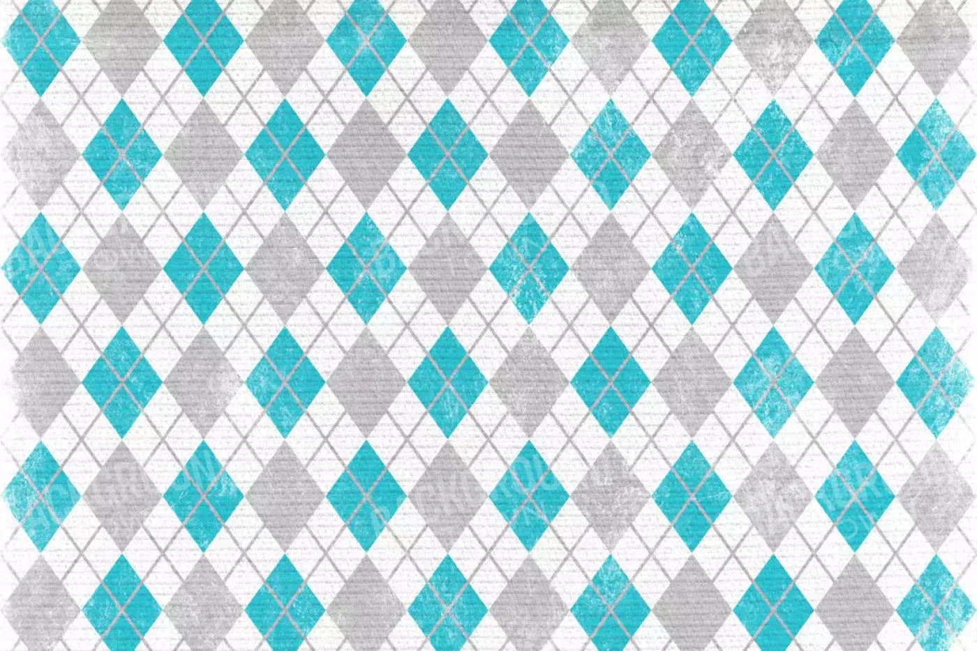 Argyle Teal 8X5 Ultracloth ( 96 X 60 Inch ) Backdrop