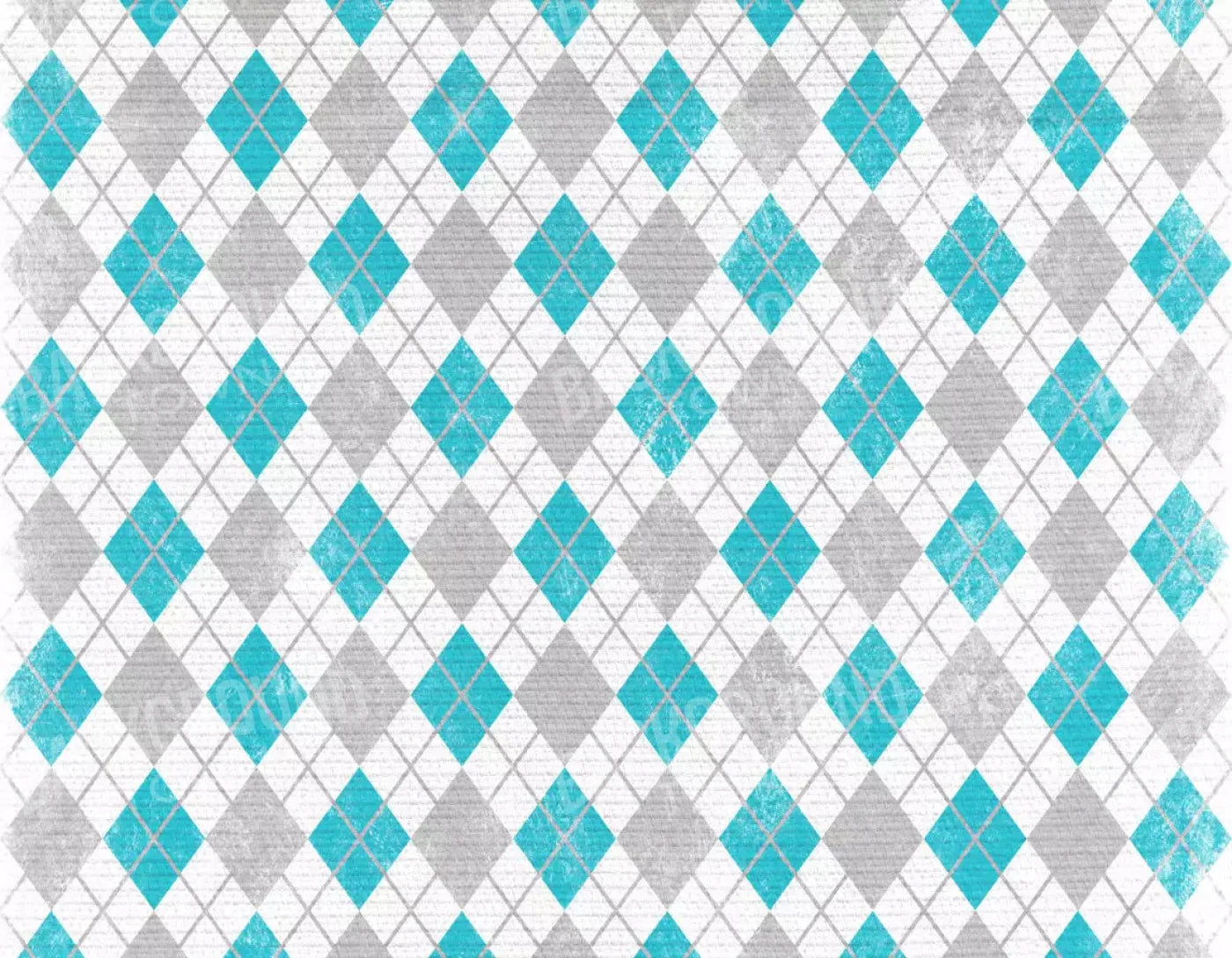 Argyle Teal 8X6 Fleece ( 96 X 72 Inch ) Backdrop