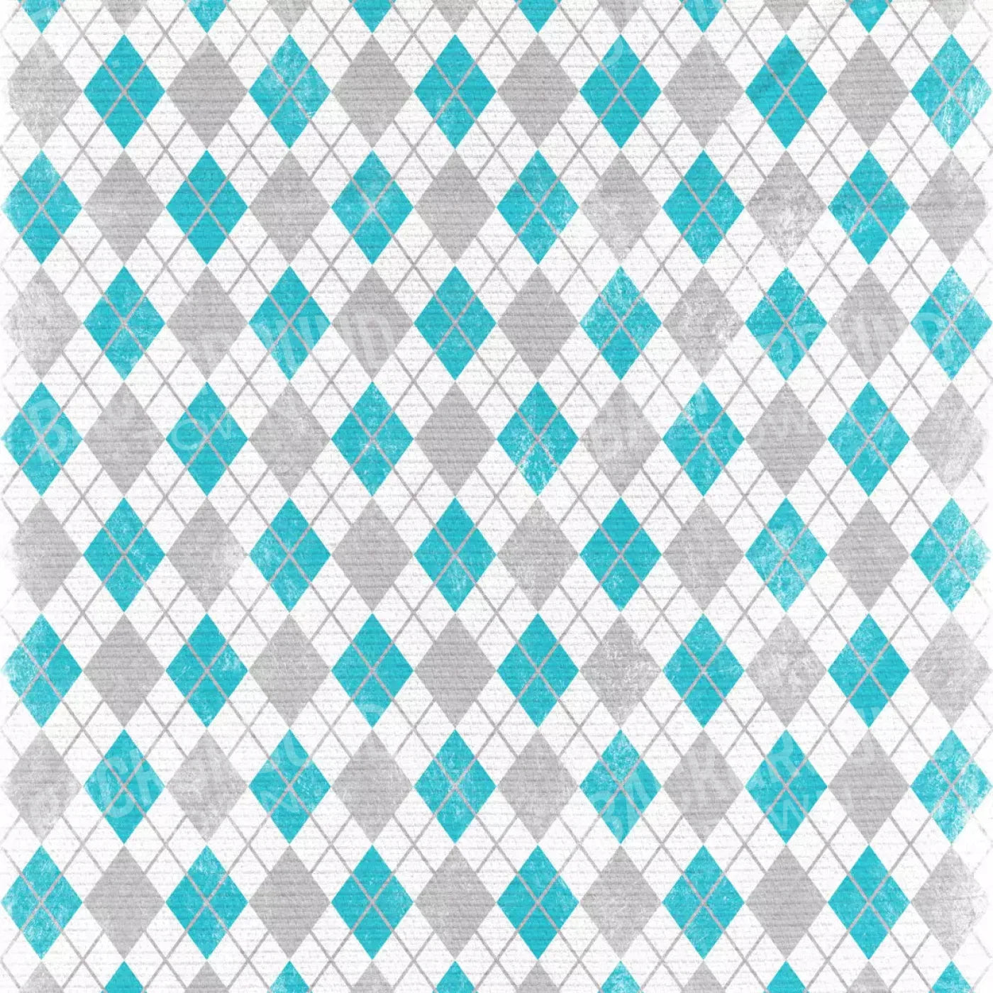 Argyle Teal 8X8 Fleece ( 96 X Inch ) Backdrop