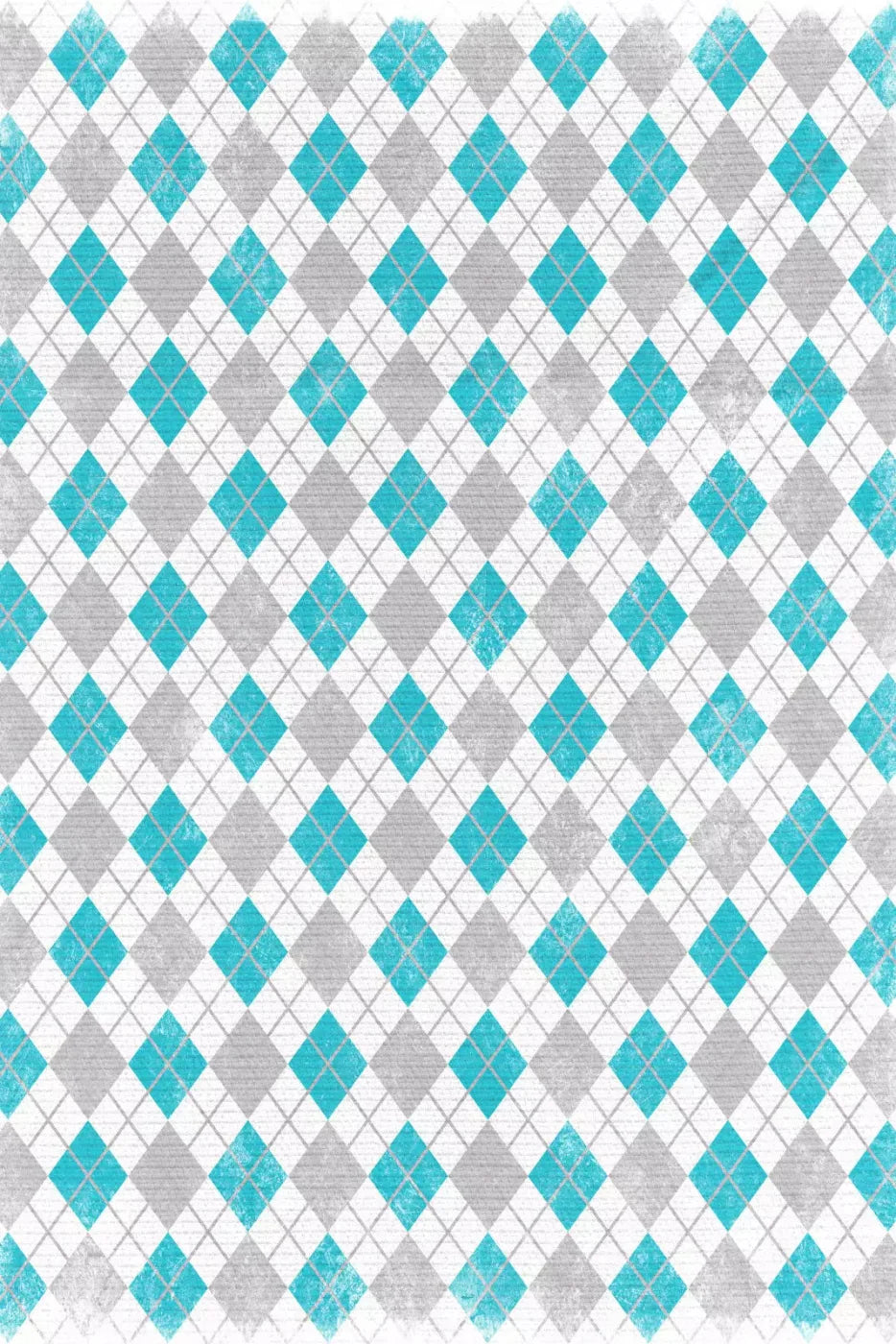 Argyle Teal 4X5 Rubbermat Floor ( 48 X 60 Inch ) Backdrop