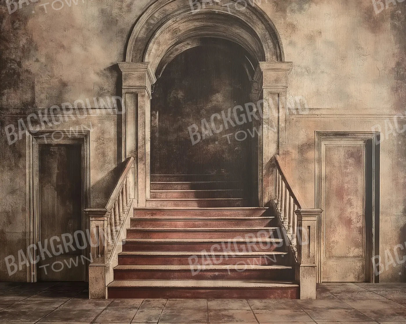Armistice Stairway 10’x8’ Fleece (120 x 96 inch) Backdrop