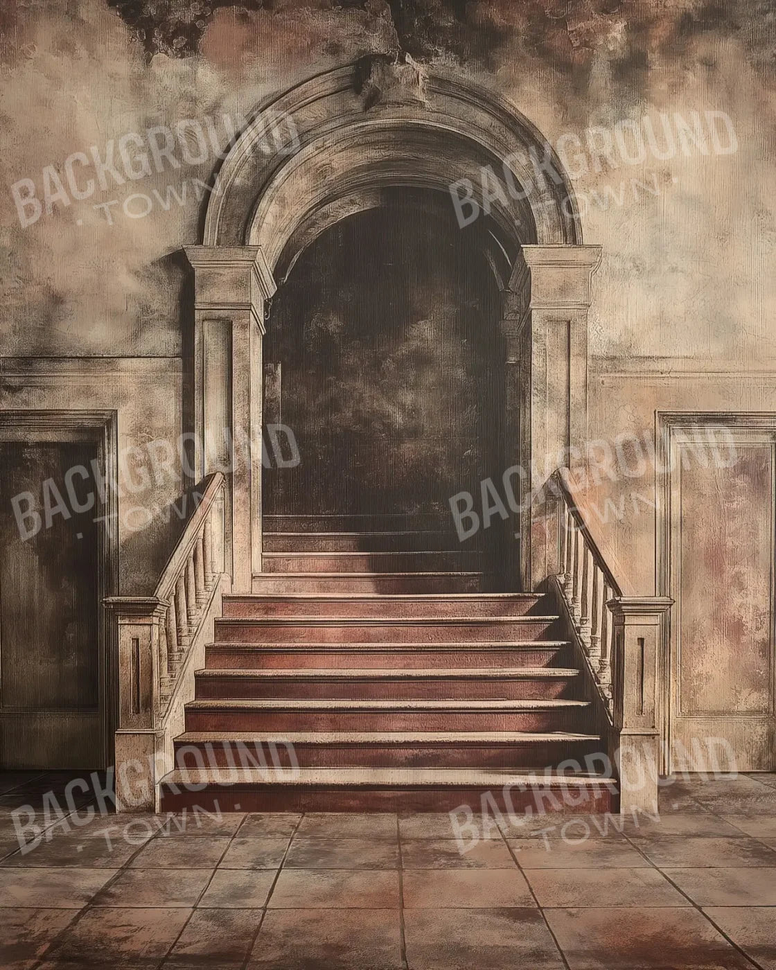 Armistice Stairway 8’x10’ Fleece (96 x 120 inch) Backdrop