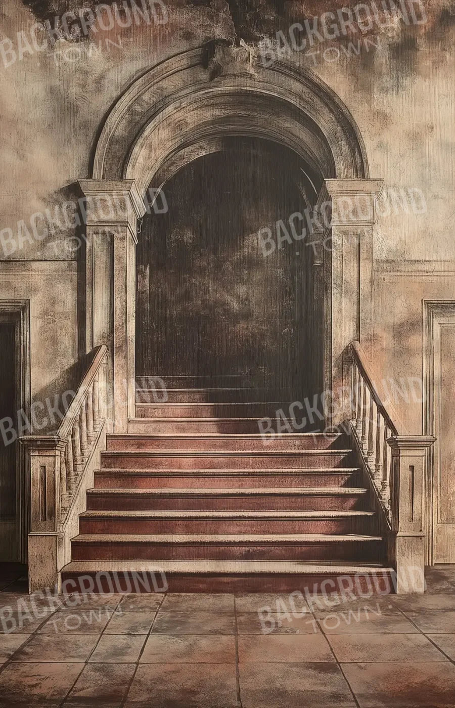 Armistice Stairway 9’x14’ UltraCloth (108 x 168 inch) Backdrop