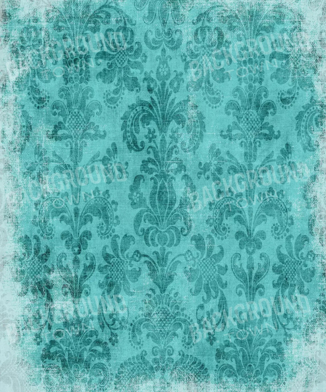 Blue Damask Backdrop for Photography