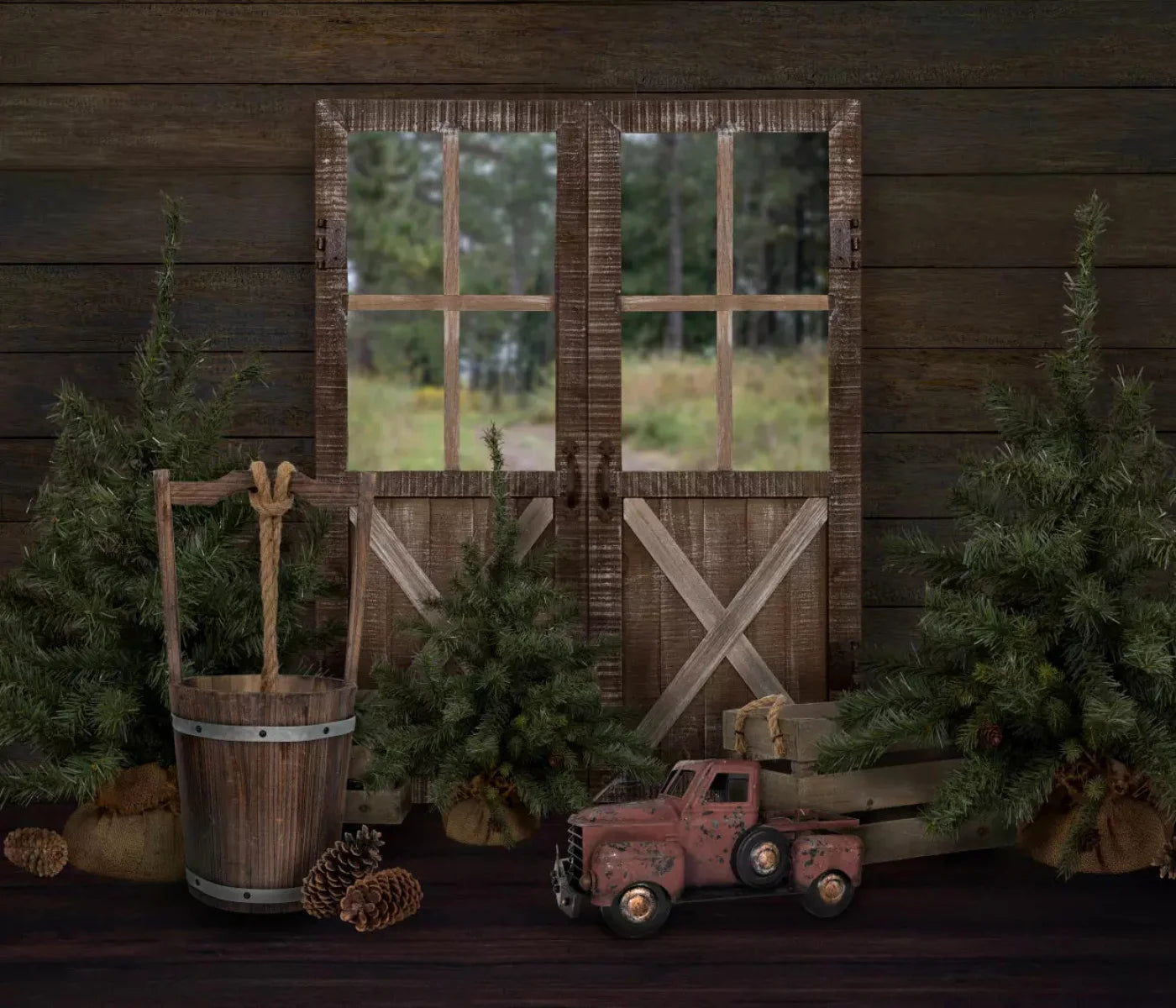At The Cabin 12X10 Ultracloth ( 144 X 120 Inch ) Backdrop
