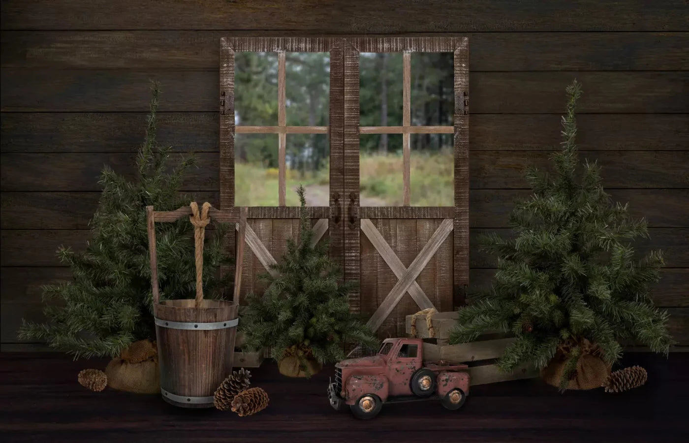At The Cabin 12X8 Ultracloth ( 144 X 96 Inch ) Backdrop