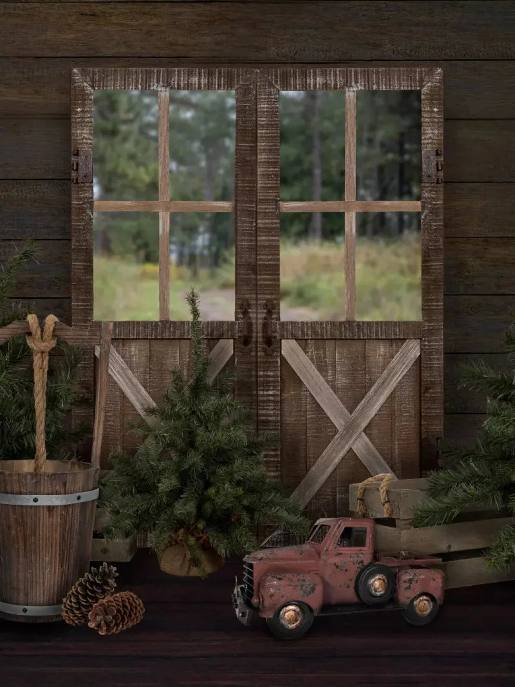 At The Cabin 8X10 Fleece ( 96 X 120 Inch ) Backdrop